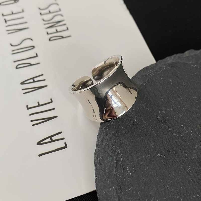 Minimalist Smooth Curved Everyday Ring, Perfect Gift